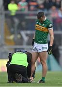 26 June 2022; David Clifford of Kerry receives medical attention for an injury during the GAA Football All-Ireland Senior Championship Quarter-Final match between Kerry and Mayo at Croke Park, Dublin. Photo by Piaras Ó Mídheach/Sportsfile