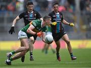 26 June 2022; Paul Geaney of Kerry in action against Conor Loftus, left, and Enda Hession of Mayo during the GAA Football All-Ireland Senior Championship Quarter-Final match between Kerry and Mayo at Croke Park, Dublin. Photo by Piaras Ó Mídheach/Sportsfile