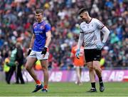 26 June 2022; Armagh goalkeeper Ethan Rafferty and Galway goalkeeper Conor Gleeson before the penalty shoot-out of the GAA Football All-Ireland Senior Championship Quarter-Final match between Kerry and Mayo at Croke Park, Dublin. Photo by Piaras Ó Mídheach/Sportsfile
