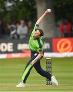 26 June 2022; Conor Olphert of Ireland during the LevelUp11 First Men's T20 International match between Ireland and India at Malahide Cricket Club in Dublin. Photo by Ramsey Cardy/Sportsfile