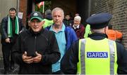 27 June 2022; Shamrock Rovers supporters arrive ahead of the SSE Airtricity League Premier Division match between St Patrick's Athletic and Shamrock Rovers at Richmond Park in Dublin. Photo by George Tewkesbury/Sportsfile