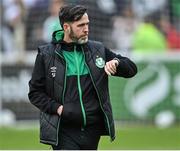 27 June 2022; Shamrock Rovers manager Stephen Bradley before the SSE Airtricity League Premier Division match between St Patrick's Athletic and Shamrock Rovers at Richmond Park in Dublin. Photo by Piaras Ó Mídheach/Sportsfile