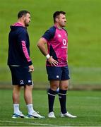 28 June 2022; Rob Herring, left, and Niall Scannell during Ireland rugby squad training at North Harbour Stadium in Auckland, New Zealand. Photo by Brendan Moran/Sportsfile