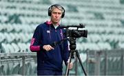 28 June 2022; Videographer John Sherwin during Ireland rugby squad training at North Harbour Stadium in Auckland, New Zealand. Photo by Brendan Moran/Sportsfile