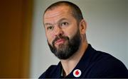 28 June 2022; Head coach Andy Farrell during a media conference after Ireland rugby squad training at North Harbour Stadium in Auckland, New Zealand. Photo by Brendan Moran/Sportsfile