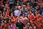 26 June 2022; Armagh supporters during the GAA Football All-Ireland Senior Championship Quarter-Final match between Armagh and Galway at Croke Park, Dublin. Photo by Piaras Ó Mídheach/Sportsfile