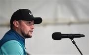 28 June 2022; Alex Fitzpatrick of England during a press conference in advance of the Horizon Irish Open Golf Championship at Mount Juliet Golf Club in Thomastown, Kilkenny. Photo by Eóin Noonan/Sportsfile