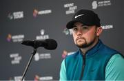 28 June 2022; Alex Fitzpatrick of England during a press conference in advance of the Horizon Irish Open Golf Championship at Mount Juliet Golf Club in Thomastown, Kilkenny. Photo by Eóin Noonan/Sportsfile