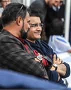 28 June 2022; The President of Board of Control for Cricket in India Sourav Ganguly during the LevelUp11 Second Men's T20 International match between Ireland and India at Malahide Cricket Club in Dublin. Photo by George Tewkesbury/Sportsfile