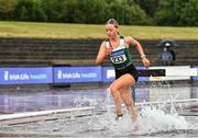 26 June 2022; Aine Burke of St Coca's AC, Kildare, competing in the women's 3000m steeplechase during day two of the Irish Life Health National Senior Track and Field Championships 2022 at Morton Stadium in Dublin. Photo by Sam Barnes/Sportsfile