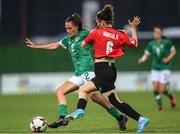 27 June 2022; Jessica Ziu of Republic of Ireland in action against Natia Danelia of Georgia during the FIFA Women's World Cup 2023 Qualifier match between Georgia and Republic of Ireland at Tengiz Burjanadze Stadium in Gori, Georgia. Photo by Stephen McCarthy/Sportsfile