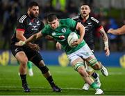 29 June 2022; Nick Timoney of Ireland is tackled by Jermaine Ainsley of Maori All Blacks during the match between the Maori All Blacks and Ireland at the FMG Stadium in Hamilton, New Zealand. Photo by Brendan Moran/Sportsfile