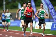 25 June 2022; John Fitzsimons of Kildare AC, Kildare, competing in the men's 800m during day one of the Irish Life Health National Senior Track and Field Championships 2022 at Morton Stadium in Dublin. Photo by Ramsey Cardy/Sportsfile