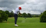 29 June 2022; Olympian and Ireland rugby player Greg O'Shea takes his tee shot on eighth during the Horizon Irish Open Golf Championship Pro-Am at Mount Juliet Golf Club in Thomastown, Kilkenny. Photo by Eóin Noonan/Sportsfile