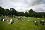 29 June 2022; The crowd watch as former Republic of Ireland footballer Robbie Keane putts on the seventh green during the Horizon Irish Open Golf Championship Pro-Am at Mount Juliet Golf Club in Thomastown, Kilkenny. Photo by Eóin Noonan/Sportsfile