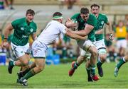 29 June 2022; Diarmuid Mangan of Ireland in action against Corné Lavagna of South Africa during the Six Nations U20 summer series match between Ireland and South Africa at Payanini Centre in Verona, Italy. Photo by Roberto Bregani/Sportsfile