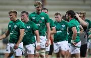 29 June 2022; Dejected Ireland players after the Six Nations U20 summer series match between Ireland and South Africa at Payanini Centre in Verona, Italy. Photo by Roberto Bregani/Sportsfile