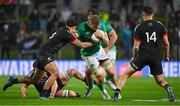 29 June 2022; Gavin Coombes of Ireland is tackled by Billy Proctor of Maori All Blacks during the match between the Maori All Blacks and Ireland at the FMG Stadium in Hamilton, New Zealand. Photo by Brendan Moran/Sportsfile