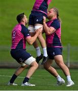 30 June 2022; Jack Conan, left, and Finlay Bealham during Ireland rugby squad training at North Harbour Stadium in Auckland, New Zealand. Photo by Brendan Moran/Sportsfile