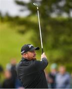 30 June 2022; Shane Lowry of Ireland watches his second shot on the 12th fairway during day one of the Horizon Irish Open Golf Championship at Mount Juliet Golf Club in Thomastown, Kilkenny. Photo by Eóin Noonan/Sportsfile