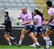 30 June 2022; Ofa Tuungafasi during New Zealand rugby squad training at Eden Park in Auckland, New Zealand. Photo by Brendan Moran/Sportsfile