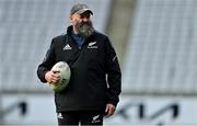 30 June 2022; Skills coach Andrew Strawbridge during New Zealand rugby squad training at Eden Park in Auckland, New Zealand. Photo by Brendan Moran/Sportsfile
