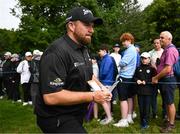 30 June 2022; Shane Lowry of Ireland walks off the 16th green during day one of the Horizon Irish Open Golf Championship at Mount Juliet Golf Club in Thomastown, Kilkenny. Photo by Eóin Noonan/Sportsfile