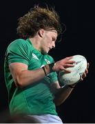 29 June 2022; Cian Prendergast of Ireland during the match between the Maori All Blacks and Ireland at the FMG Stadium in Hamilton, New Zealand. Photo by Brendan Moran/Sportsfile
