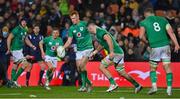 29 June 2022; Ciaran Frawley of Ireland during the match between the Maori All Blacks and Ireland at the FMG Stadium in Hamilton, New Zealand. Photo by Brendan Moran/Sportsfile