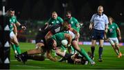 29 June 2022; Dave Heffernan of Ireland is tackled by Cameron Suafoa of Maori All Blacks during the match between the Maori All Blacks and Ireland at the FMG Stadium in Hamilton, New Zealand. Photo by Brendan Moran/Sportsfile