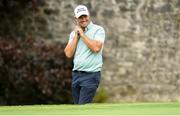 30 June 2022; Padraig Harrington of Ireland reacts after his bunker shot on the 16th hole during day one of the Horizon Irish Open Golf Championship at Mount Juliet Golf Club in Thomastown, Kilkenny. Photo by Eóin Noonan/Sportsfile