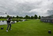 30 June 2022; Colm Campbell junior of Ireland taking his tee shot on  17th hole during day one of the Horizon Irish Open Golf Championship at Mount Juliet Golf Club in Thomastown, Kilkenny. Photo by Eóin Noonan/Sportsfile