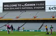 1 July 2022; Dave Heffernan practices his lineout throwing during Ireland rugby captain's run at Eden Park in Auckland, New Zealand. Photo by Brendan Moran/Sportsfile