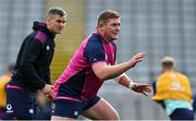 1 July 2022; Tadhg Furlong, right, and Jonathan Sexton during Ireland rugby captain's run at Eden Park in Auckland, New Zealand. Photo by Brendan Moran/Sportsfile