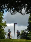 1 July 2022; Two spectators watch over the first green during day two of the Horizon Irish Open Golf Championship at Mount Juliet Golf Club in Thomastown, Kilkenny. Photo by Eóin Noonan/Sportsfile