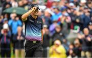 1 July 2022; Padraig Harrington of Ireland reacts after putting for birdie on the ninth hole during day two of the Horizon Irish Open Golf Championship at Mount Juliet Golf Club in Thomastown, Kilkenny. Photo by Eóin Noonan/Sportsfile
