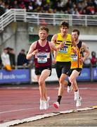 26 June 2022; Jack O'leary of Mullingar Harriers AC, Westmeath, left, competing in the men's 5000m  during day two of the Irish Life Health National Senior Track and Field Championships 2022 at Morton Stadium in Dublin. Photo by Sam Barnes/Sportsfile