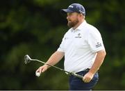 1 July 2022; Shane Lowry of Ireland reacts to a putt on the 16th green during day two of the Horizon Irish Open Golf Championship at Mount Juliet Golf Club in Thomastown, Kilkenny. Photo by Eóin Noonan/Sportsfile