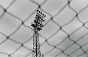 1 July 2022; A general view of the floodlights at Dalymount Park before the SSE Airtricity League Premier Division match between Bohemians and Derry City at Dalymount Park in Dublin. Photo by Sam Barnes/Sportsfile