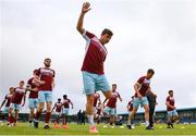 1 July 2022; Cobh Ramblers players including John Kavanagh during warm up before the SSE Airtricity League First Division match between Cobh Ramblers and Treaty United at St Colman's Park in Cobh, Cork. Photo by Michael P Ryan/Sportsfile