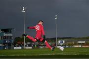 1 July 2022; Finn Harps goalkeeper Gavin Mulreany during the SSE Airtricity League Premier Division match between Finn Harps and Shamrock Rovers at Finn Park in Ballybofey, Donegal. Photo by Ramsey Cardy/Sportsfile