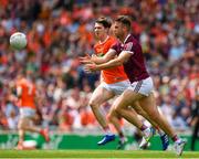 26 June 2022; Paul Conroy of Galway, right, during the GAA Football All-Ireland Senior Championship Quarter-Final match between Armagh and Galway at Croke Park, Dublin. Photo by Ray McManus/Sportsfile