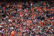 26 June 2022;Supporters, in the Hogan Stand, during the GAA Football All-Ireland Senior Championship Quarter-Final match between Armagh and Galway at Croke Park, Dublin. Photo by Ray McManus/Sportsfile