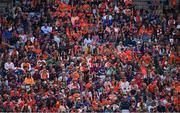 26 June 2022; Supporters during the GAA Football All-Ireland Senior Championship Quarter-Final match between Armagh and Galway at Croke Park, Dublin. Photo by Ray McManus/Sportsfile