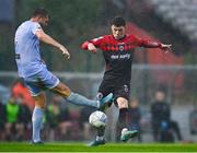 1 July 2022; Ali Coote of Bohemians in action against Will Patching of Derry City during the SSE Airtricity League Premier Division match between Bohemians and Derry City at Dalymount Park in Dublin. Photo by Sam Barnes/Sportsfile