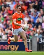26 June 2022; Jarly Óg Burns of Armagh during the GAA Football All-Ireland Senior Championship Quarter-Final match between Armagh and Galway at Croke Park, Dublin. Photo by Ray McManus/Sportsfile