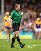 18 June 2022; Referee Colm Lyons during the GAA Hurling All-Ireland Senior Championship Quarter-Final match between Clare and Wexford at the FBD Semple Stadium in Thurles, Tipperary. Photo by Ray McManus/Sportsfile