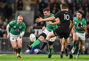 2 July 2022; Peter O’Mahony of Ireland kicks past Beauden Barrett of New Zealand during the Steinlager Series match between the New Zealand and Ireland at Eden Park in Auckland, New Zealand. Photo by Brendan Moran/Sportsfile