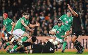 2 July 2022; Caelan Doris of Ireland is tackled by Brodie Retallick of New Zealand during the Steinlager Series match between the New Zealand and Ireland at Eden Park in Auckland, New Zealand. Photo by Brendan Moran/Sportsfile