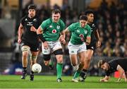 2 July 2022; Peter O’Mahony of Ireland chases his kick during the Steinlager Series match between the New Zealand and Ireland at Eden Park in Auckland, New Zealand. Photo by Brendan Moran/Sportsfile